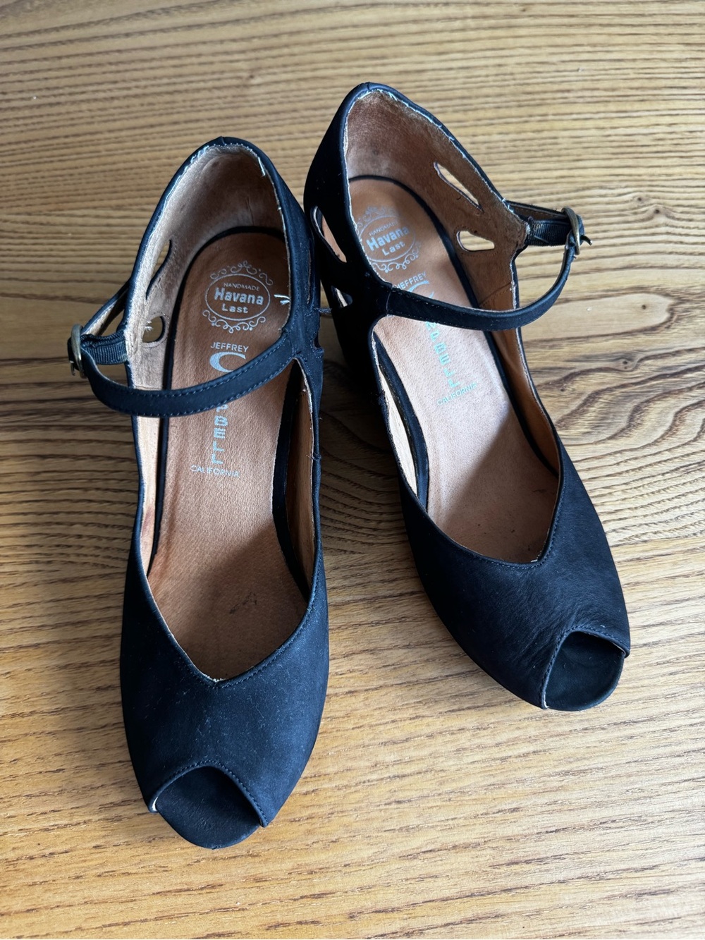 Jeffrey Campbell Black Suede Heeled Wedge (Size 39)